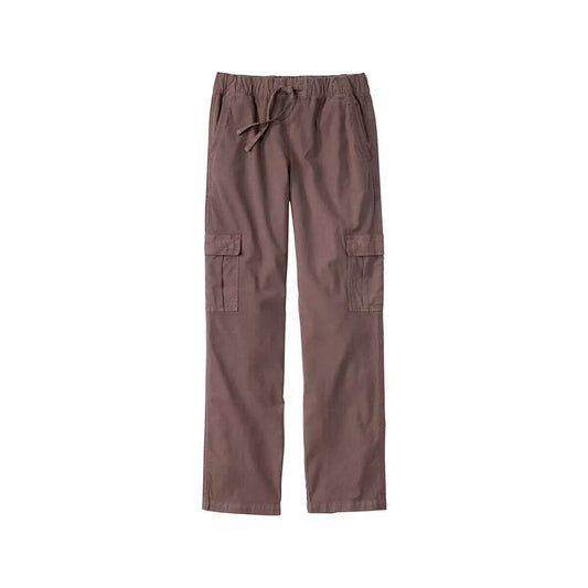 L.L.Bean Women's Sunwashed Cotton-Blend Pull-On Mid-Rise Cargo Pants