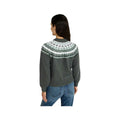 L.L.Bean Women's Cotton Ragg Relaxed Crewneck Fair Isle Yoke Sweater