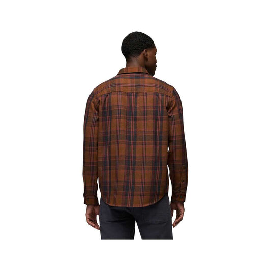 prAna Men's Westbrook Flannel Long Sleeve Shirt, Cacao, alternate view 1