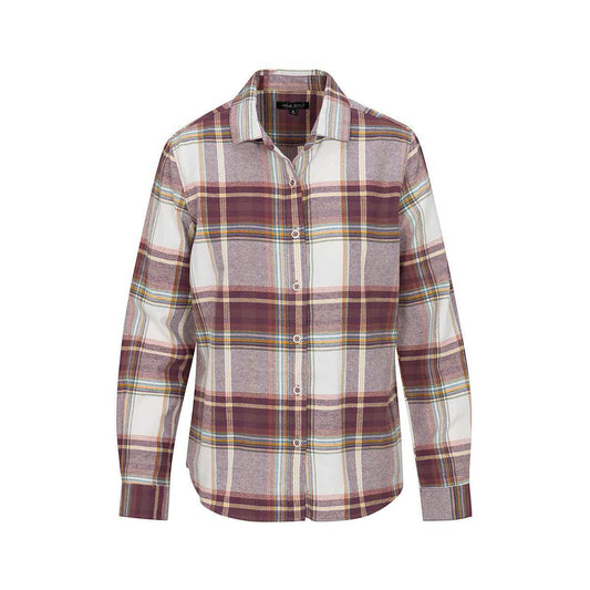 North River Women's Timberline Long Sleeve Flannel Shirt, Deep Taupe