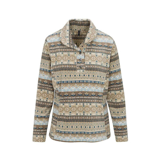North River Women's Farmington Shawl Collar Fleece Pullover, Plaza Taupe