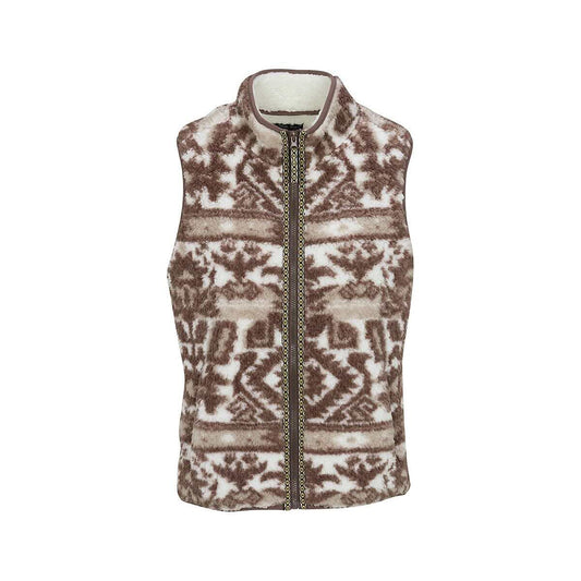 North River Women's Santino Sherpa Vest, Peppercorn, alternate view 2