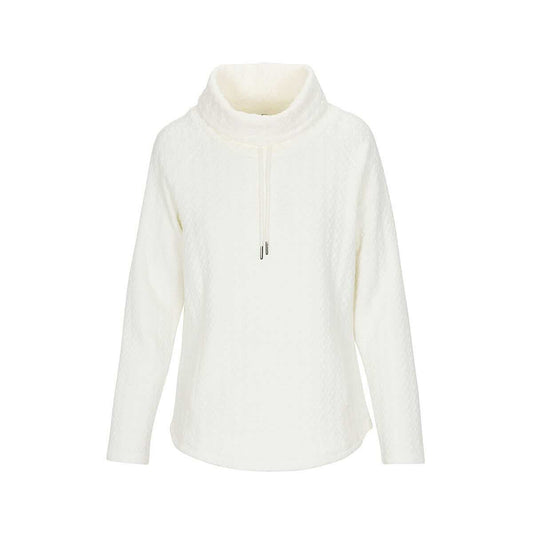 North River Women's Brookline Cowl Neck Pullover, Winter White