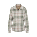 North River Women's Willow Knit Button Front Long Sleeve Shirt - Curvy, Sea Spray