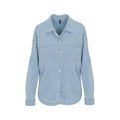 North River Women's Plymouth French Terry Jacket - Curvy, Chambray