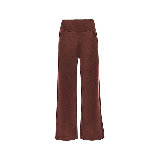 North River Women's Seneca Wide Legs Ankle Pants - Curvy, Brown/Stone