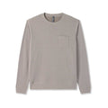 Vuori Jeffreys Crew 2.0 Long Sleeve T-Shirt, Mocha Heather, alternate view 3
