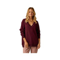 Carve Designs Women's Alena Long Sleeve Supersoft Top, Sangria Heather