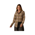 Carve Designs Women's Fairbanks Long Sleeve Supersoft Shirt, Dkolive Plaid