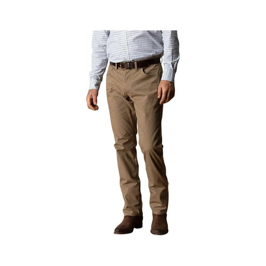 Duck Head Men's Classic Fit Pinpoint Canvas Five-Pocket Pants, Claystone