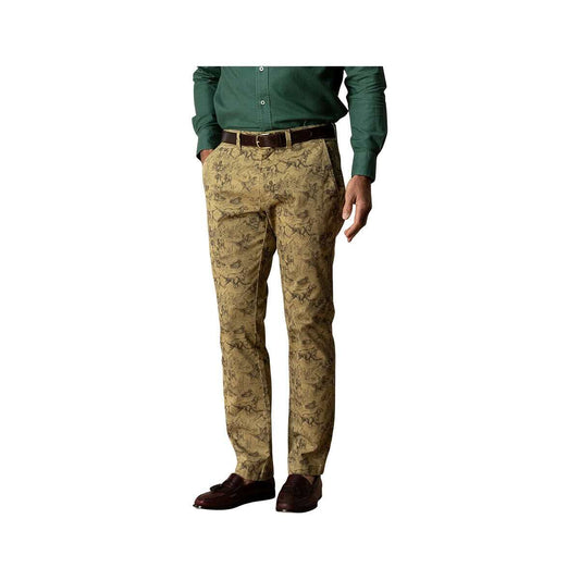 Duck Head Men's Classic Fit Gold School Chino Pants, Wheatfield Print