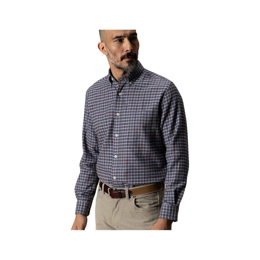 Duck Head Men's Cotton Flannel Long Sleeve Sport Shirt, Windblown Sky