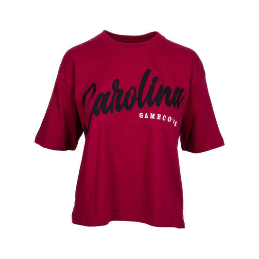 Pressbox Women's University of South Carolina Slub Motley Hometeam Short Sleeve Crop Top