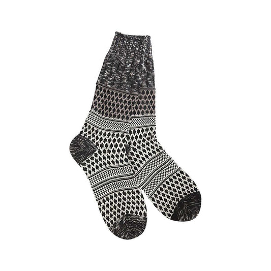 World's Softest Women's Weekend Gallery Textured Crew Socks, Nightfall Multi