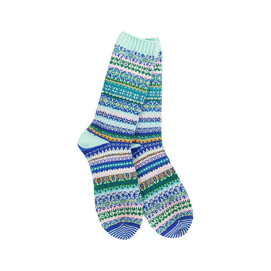 Worlds Softest Weekend Nordic Crew Socks, Mint