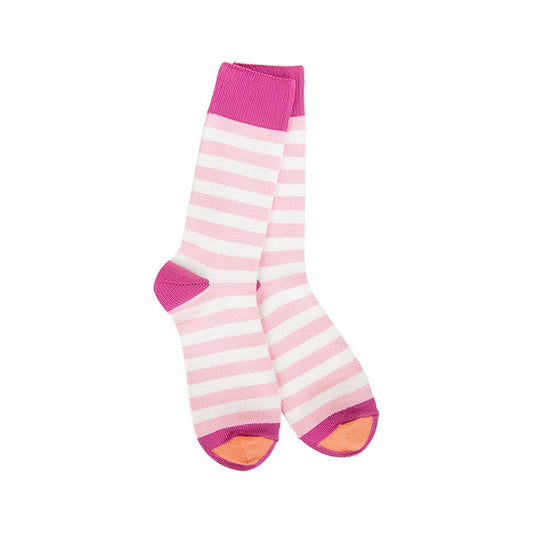 World's Softest Women's Weekend True Strip Crew Socks