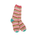 World's Softest Women's Holiday Multi Stripe Crew Socks
