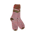 World's Softest Women's Holiday Multi Stripe Crew Socks