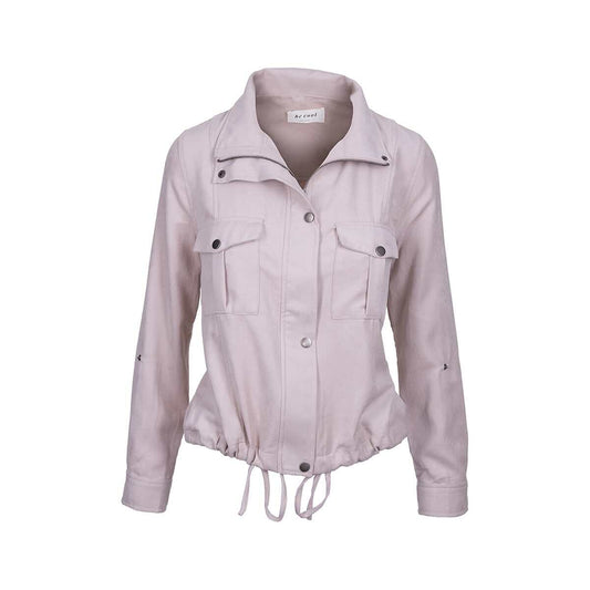 Be Cool Women's Cropped Utility Safari Zip Jacket