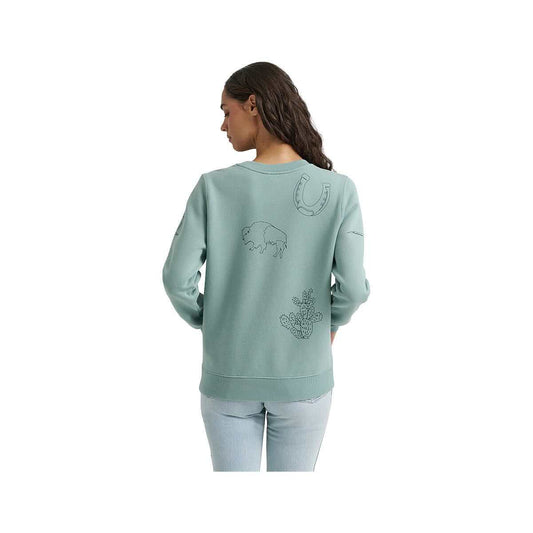 Wrangler Women's Graphic Crew Sweatshirt