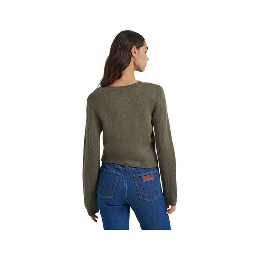 Wrangler Women's Horse Rose Crew Sweater