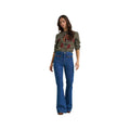 Wrangler Women's Horse Rose Crew Sweater