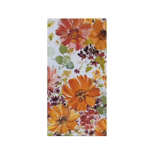 Kay Dee Autumn Joy Floral Toss Dual Purpose Terry Towel