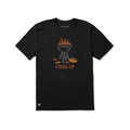 Life is Good Men's Fired Up Grill + Football Short Sleeve Crusher T-Shirt