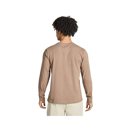 Life is Good Men's Evergreen Landscape Long Sleeve Crusher T-Shirt, Mushroom Brown, alternate view 1