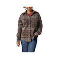 Coco + Carmen Women's Plaid Long Sleeve Shacket