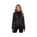 Charlie B Women's Vintage Faux Leather Jacket, Black