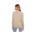 Charlie B Women's Long Sleeve V-Neck Sweater, Walnut, alternate view 1