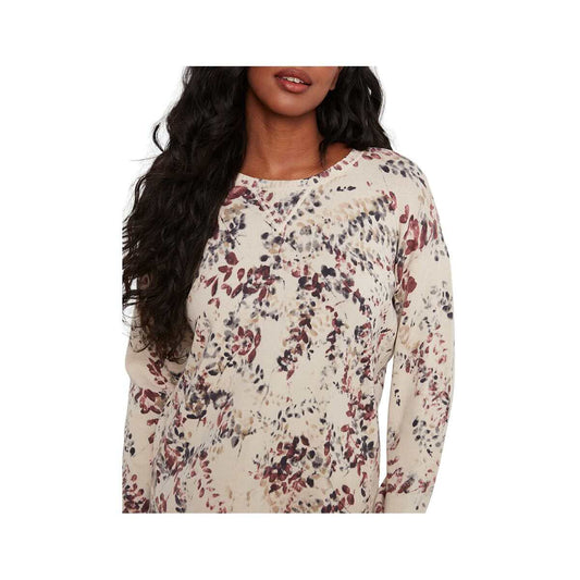Charlie B Women's Printed Cotton Crew Neck Sweater