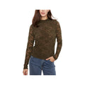 Charlie B Women's Lace Long Sleeve Mock Neck Top