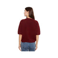 Charlie B Women's Elbow Balloon Sleeve Knit Sweater, Merlot, alternate view 1