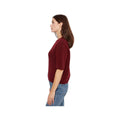 Charlie B Women's Elbow Balloon Sleeve Knit Sweater, Merlot, alternate view 2
