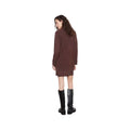 Charlie B Women's Mock Neck Sweater Dress, Coffee, alternate view 1