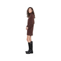 Charlie B Women's Mock Neck Sweater Dress, Coffee, alternate view 2