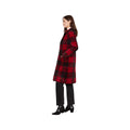 Charlie B Women's Long Plaid Knit Coatigan, Cranberry, alternate view 2