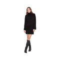 Charlie B Women's Mock Neck Sweater Dress, Black, alternate view 3
