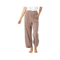 Coco+Carmen Women's Weekend Brushed Scalloped Wide Leg Lounge Pants, Hardwood