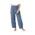 Coco+Carmen Women's Weekend Brushed Scalloped Wide Leg Lounge Pants, Ageon Blue