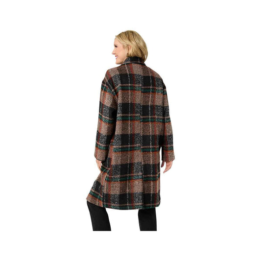 Coco+Carmen Women's Kiley Plaid Single Button Coat, Plaid Multi, alternate view 1