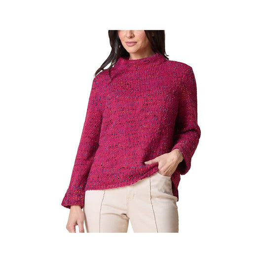 Habitat Women's Confetti Funnel Neck Long Sleeve Pullover