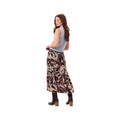 Tribal Sportswear Women's Flowy Plissė Printed Crepe Skirt, Steel, alternate view 1