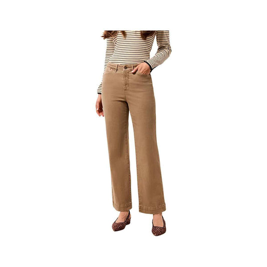 Tribal Women's Comfort Stretch Wide Leg Pants, Fossil
