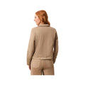 Tribal Women's Comfort Stretch Long Sleeve Button Front Jacket, Fossil, alternate view 1