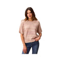Tribal Sportswear Women's Soft Cap Short Sleeve Crew Neck Sweater, Pashmina