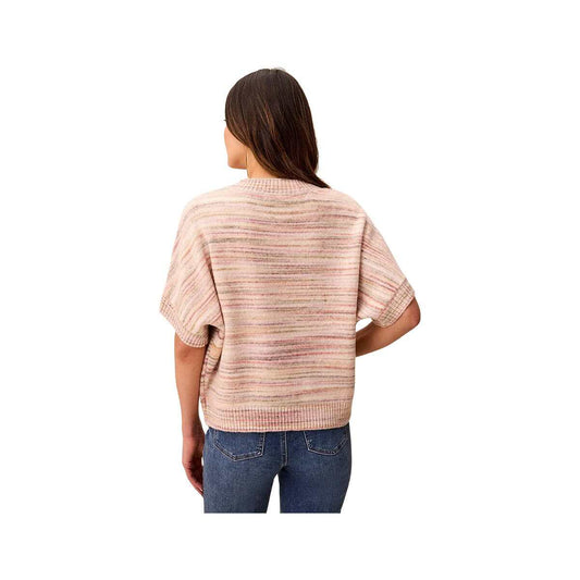 Tribal Sportswear Women's Soft Cap Short Sleeve Crew Neck Sweater, Pashmina, alternate view 1