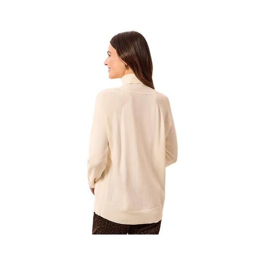 Tribal Sportswear Women's Soft Long Sleeve Mock Turtleneck Sweater, Moonstone, alternate view 1